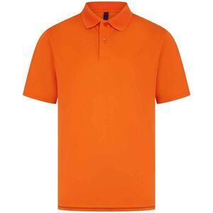 Henbury Mens Pique Polo Shirt / Bright Orange